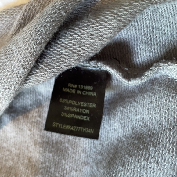 Honey & Sparkle Hooded Gray Crop Top Girls SZ S - Picture 7 of 8